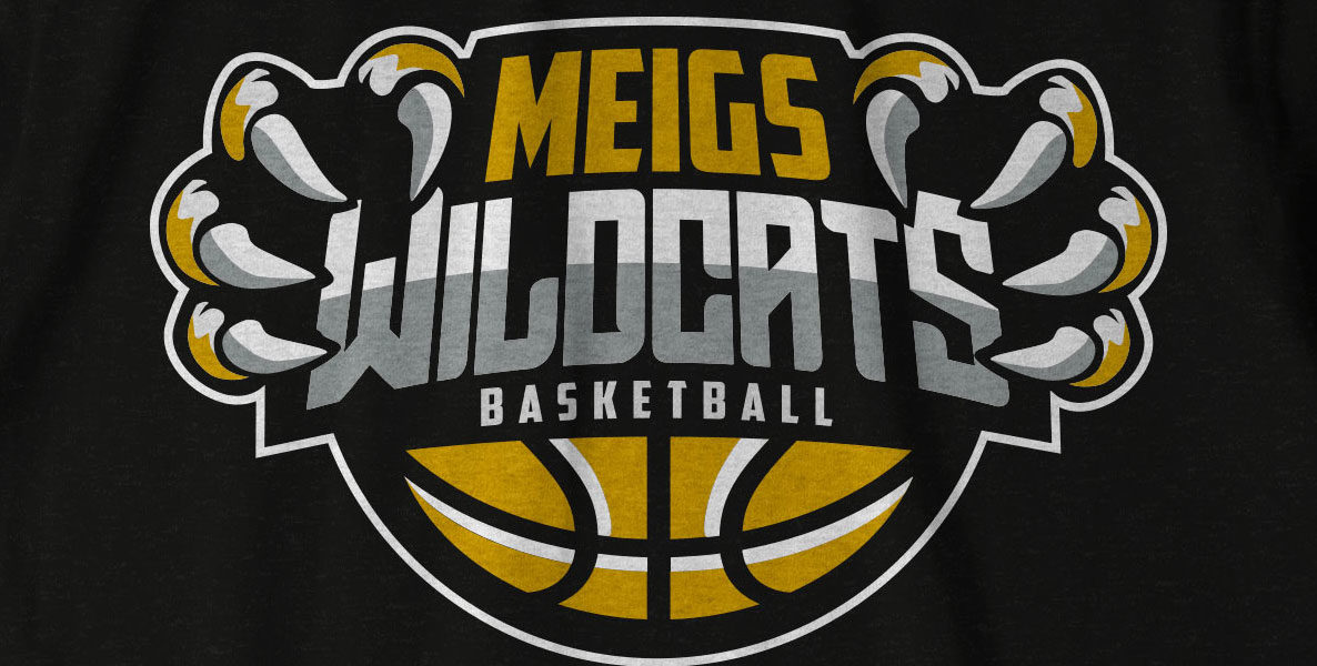 Meigs Wildcat basketball shirt design