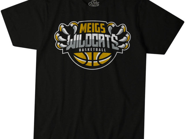 Meigs basketball short sleeve tshirt